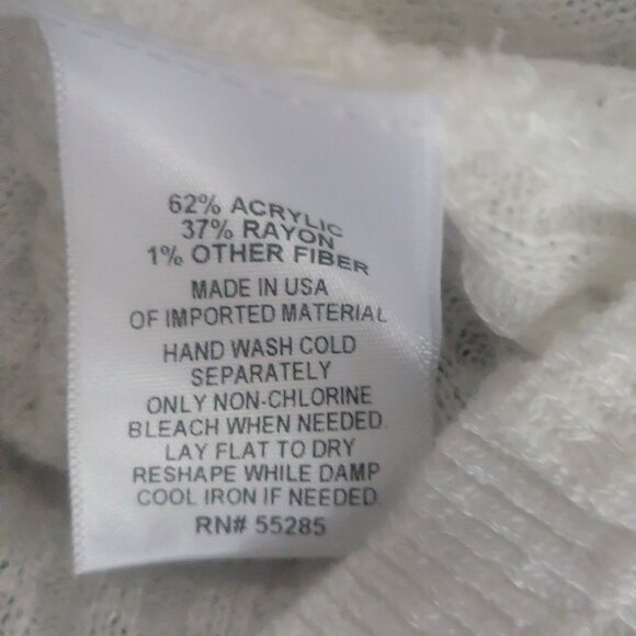 Express Sweater Waffle Knit Crossover V Neck Pullover Size Small - Picture 5 of 8